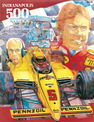 CARL HUNGNESS - THE INDIANAPOLIS 500 YEARBOOK 1988